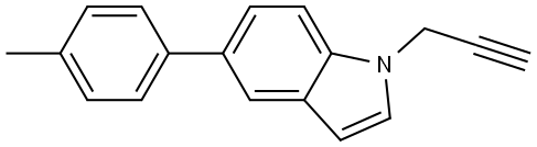 1-(Prop-2-ynyl)-5-p-tolyl-1H-indole Structure