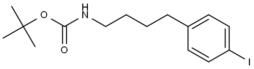 tert-butyl (4-(4-iodophenyl)butyl)carbamate Structure