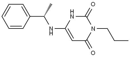 (S)-6-((1-phenylethyl)amino)-3-propylpyrimidine-2,4(1H,3H)-dione Structure