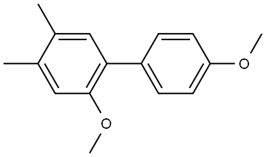 2,4'-Dimethoxy-4,5-dimethyl-1,1'-biphenyl Structure