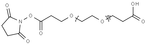 Acid-PEG13-NHS ester Structure