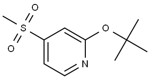 2-(tert-butoxy)-4-(methylsulfonyl)pyridine Structure