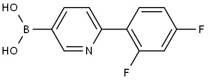 B-[6-(2,4-Difluorophenyl)-3-pyridinyl]boronic acid Structure