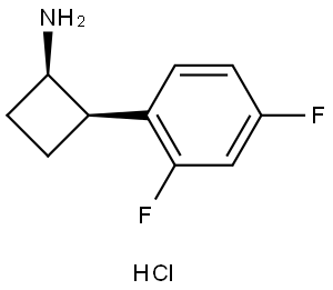 (1R,2R)-2-(2,4-Difluorophenyl)cyclobutanamine hydrochloride Structure