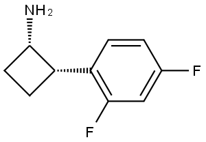 (1S,2S)-2-(2,4-Difluorophenyl)cyclobutanamine Structure