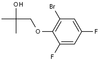 1-(2-Bromo-4,6-difluorophenoxy)-2-methyl-2-propanol Structure