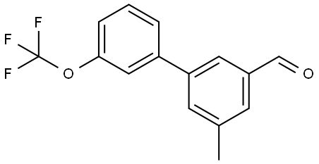 5-Methyl-3'-(trifluoromethoxy)[1,1'-biphenyl]-3-carboxaldehyde Structure