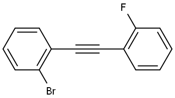 1-bromo-2-((2-fluorophenyl)ethynyl)benzene Structure