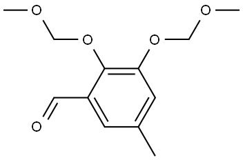 2,3-Bis(methoxymethoxy)-5-methylbenzaldehyde Structure