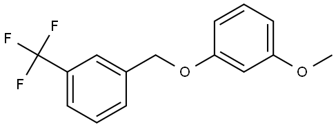 1-methoxy-3-((3-(trifluoromethyl)benzyl)oxy)benzene Structure