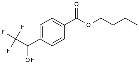 4-butoxycarbonylphenyl trifluoromethyl methanol Structure