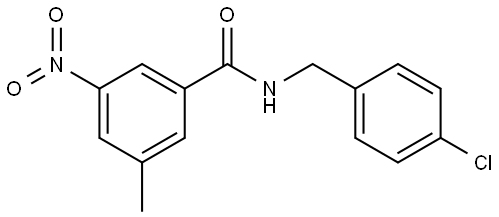 N-(4-chlorobenzyl)-3-methyl-5-nitrobenzamide Structure