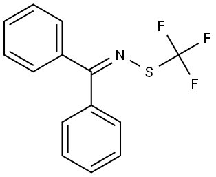 N-(Diphenylmethylene)-1,1,1-trifluoromethanesulfenamide Structure