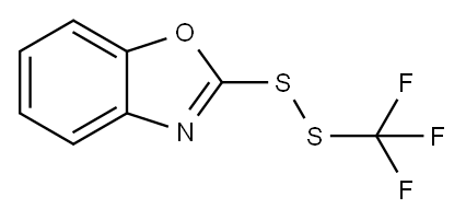 2-[(Trifluoromethyl)dithio]benzoxazole Structure