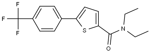 N,N-Diethyl-5-[4-(trifluoromethyl)phenyl]-2-thiophenecarboxamide Structure