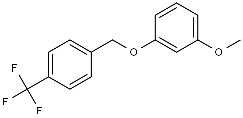 1-methoxy-3-((4-(trifluoromethyl)benzyl)oxy)benzene Structure