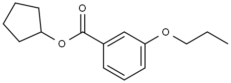 Cyclopentyl 3-propoxybenzoate Structure