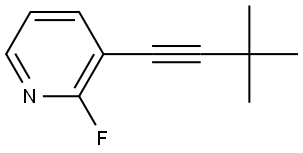 3-(3,3-Dimethyl-1-butyn-1-yl)-2-fluoropyridine Structure