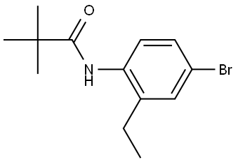 N-(4-bromo-2-ethylphenyl)pivalamide Structure