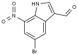 5-bromo-7-nitro-1H-indole-3-carbaldehyde Structure