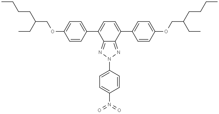 4,7-bis(4-((2-ethylhexyl)oxy)phenyl)-2-(4-nitrophenyl)-2H-benzo[d][1,2,3]triazole Structure