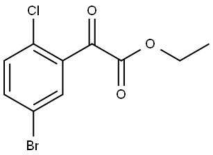 ethyl 2-(5-bromo-2-chlorophenyl)-2-oxoacetate Structure