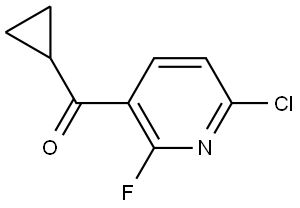 (6-chloro-2-fluoropyridin-3-yl)(cyclopropyl)methanone Structure