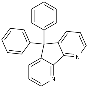 5,5-Diphenyl-5H-cyclopenta[2,1-b:3,4-b′]dipyridine 구조식 이미지