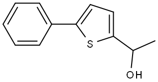 α-Methyl-5-phenyl-2-thiophenemethanol Structure