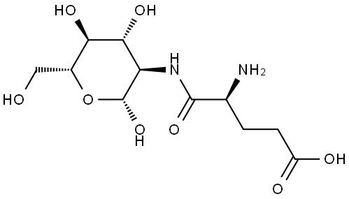 Glucopyranose, 2-(L-2-amino-4-carboxybutyramido)-2-deoxy-, β-D- Structure