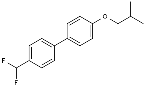 4-(Difluoromethyl)-4'-(2-methylpropoxy)-1,1'-biphenyl Structure