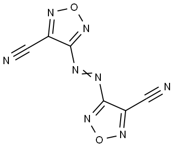 1,2,5-Oxadiazole-3-carbonitrile, 4,4'-azobis- (9CI) Structure