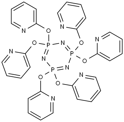 2,2,4,4,6,6-hexakis(pyridin-2-yloxy)-1,3,5,2l5,4l5,6l5-triazatriphosphinine Structure