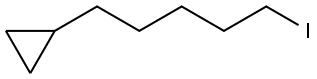 (5-iodopentyl)cyclopropane Structure