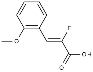 (2Z)-2-Fluoro-3-(2-methoxyphenyl)-2-propenoic acid Structure