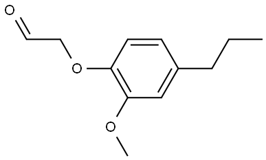 2-(2-Methoxy-4-propylphenoxy)acetaldehyde Structure