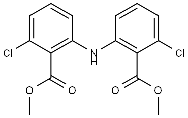 dimethyl 6,6'-azanediylbis(2-chlorobenzoate) Structure