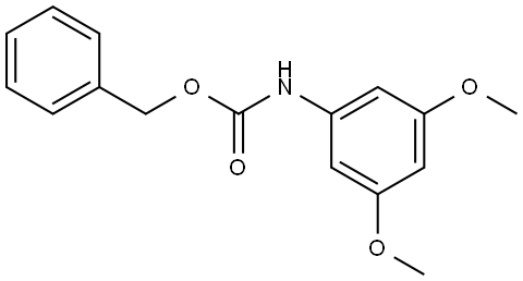 Carbamic acid, N-(3,5-dimethoxyphenyl)-, phenylmethyl ester Structure