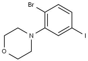 4-(2-bromo-5-iodophenyl)morpholine Structure
