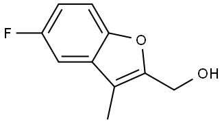 5-Fluoro-3-methyl-2-benzofuranmethanol Structure