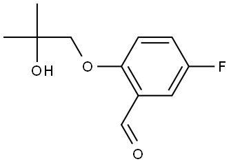 5-Fluoro-2-(2-hydroxy-2-methylpropoxy)benzaldehyde Structure