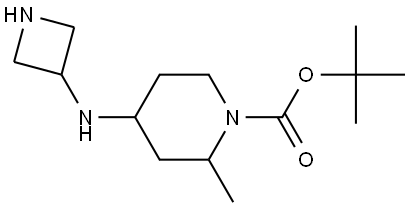 tert-butyl 4-(azetidin-3-ylamino)-2-methylpiperidine-1-carboxylate Structure