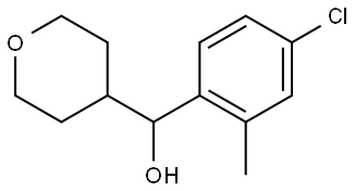 α-(4-Chloro-2-methylphenyl)tetrahydro-2H-pyran-4-methanol Structure