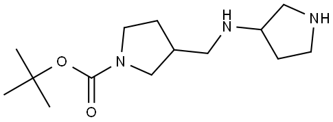 tert-butyl 3-((pyrrolidin-3-ylamino)methyl)pyrrolidine-1-carboxylate Structure