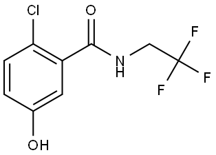 2-Chloro-5-hydroxy-N-(2,2,2-trifluoroethyl)benzamide Structure