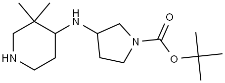 tert-butyl 3-((3,3-dimethylpiperidin-4-yl)amino)pyrrolidine-1-carboxylate Structure