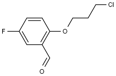 2-(3-Chloropropoxy)-5-fluorobenzaldehyde Structure