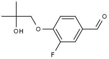 3-Fluoro-4-(2-hydroxy-2-methylpropoxy)benzaldehyde Structure