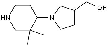 (1-(3,3-dimethylpiperidin-4-yl)pyrrolidin-3-yl)methanol Structure