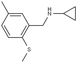 N-Cyclopropyl-5-methyl-2-(methylthio)benzenemethanamine Structure